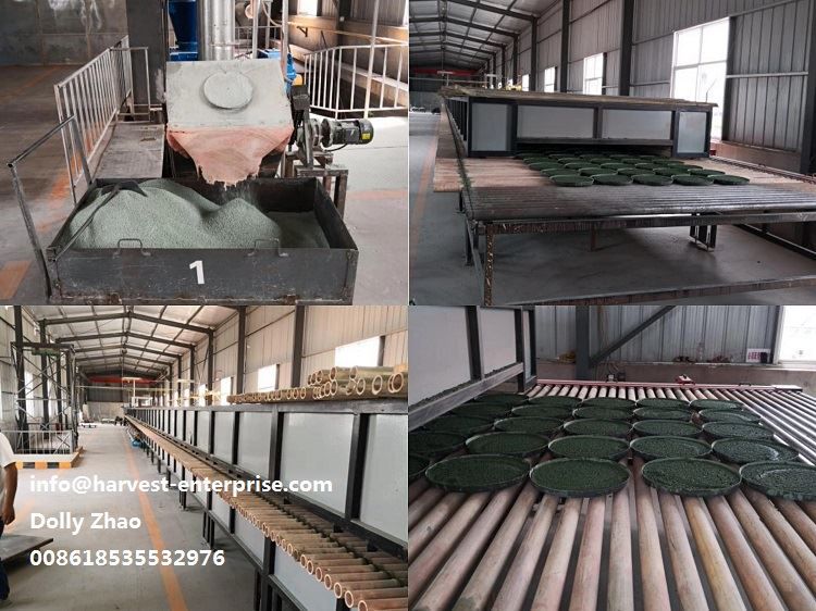 Phương pháp sấy cốt liệu gốm màu chống trượt